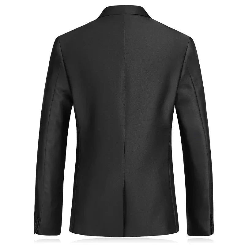 Slim Fit Suits Heren Notch Revers Zakelijke Bruiloft Bruidegom Vrije Tijd Tuxedo Nieuwste Jas Broek Ontwerpen - Zwart