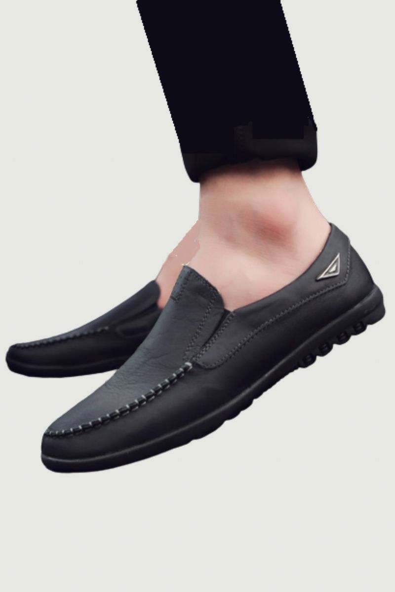 Echt Lederen Herenschoenen Casual Luxe Italiaanse Herenloafers Mocassins Ademende Instapbootschoenen