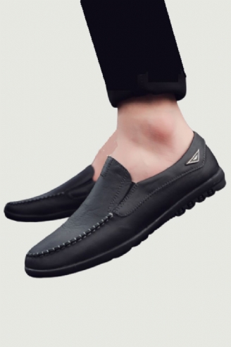 Echt Lederen Herenschoenen Casual Luxe Italiaanse Herenloafers Mocassins Ademende Instapbootschoenen