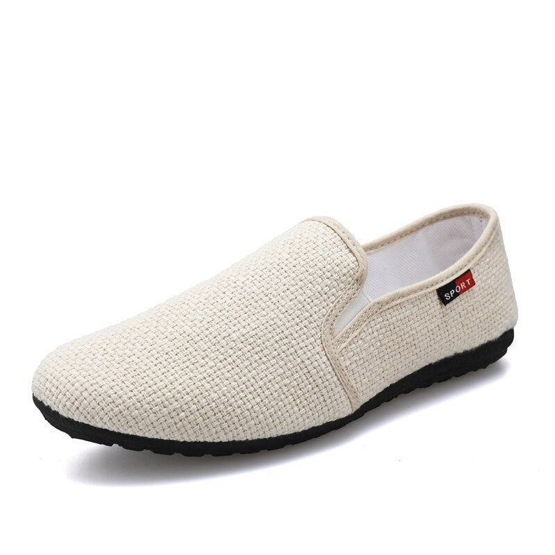 Lente Zomer Heren Loafers Schoenen Trend Ademende Casual Rijschoenen - Beige