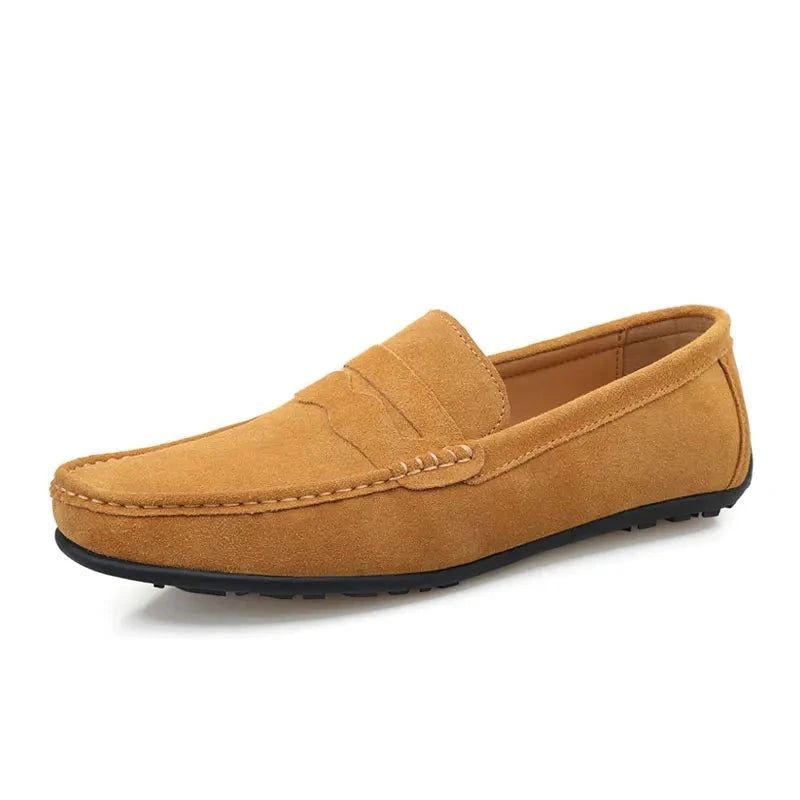 Mannen Kwasten Loafers Split Leer Ademend Zwarte Schoenen Zachte Outdoor Casual Zomer Muilezels Jurk Sandalen Flats - Rood