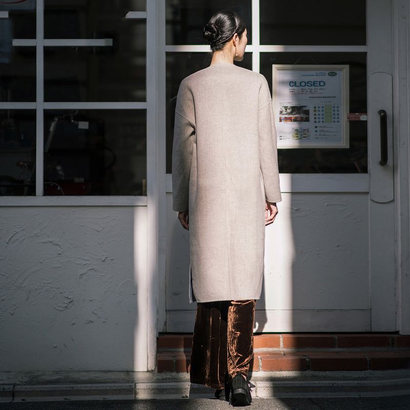 Fijne Blauwe Wollen Jas Voor Dames Trendy Grote Maten Twee Manieren Om Winterjassen Te Dragen Borduurjassen - Dames trenchcoats