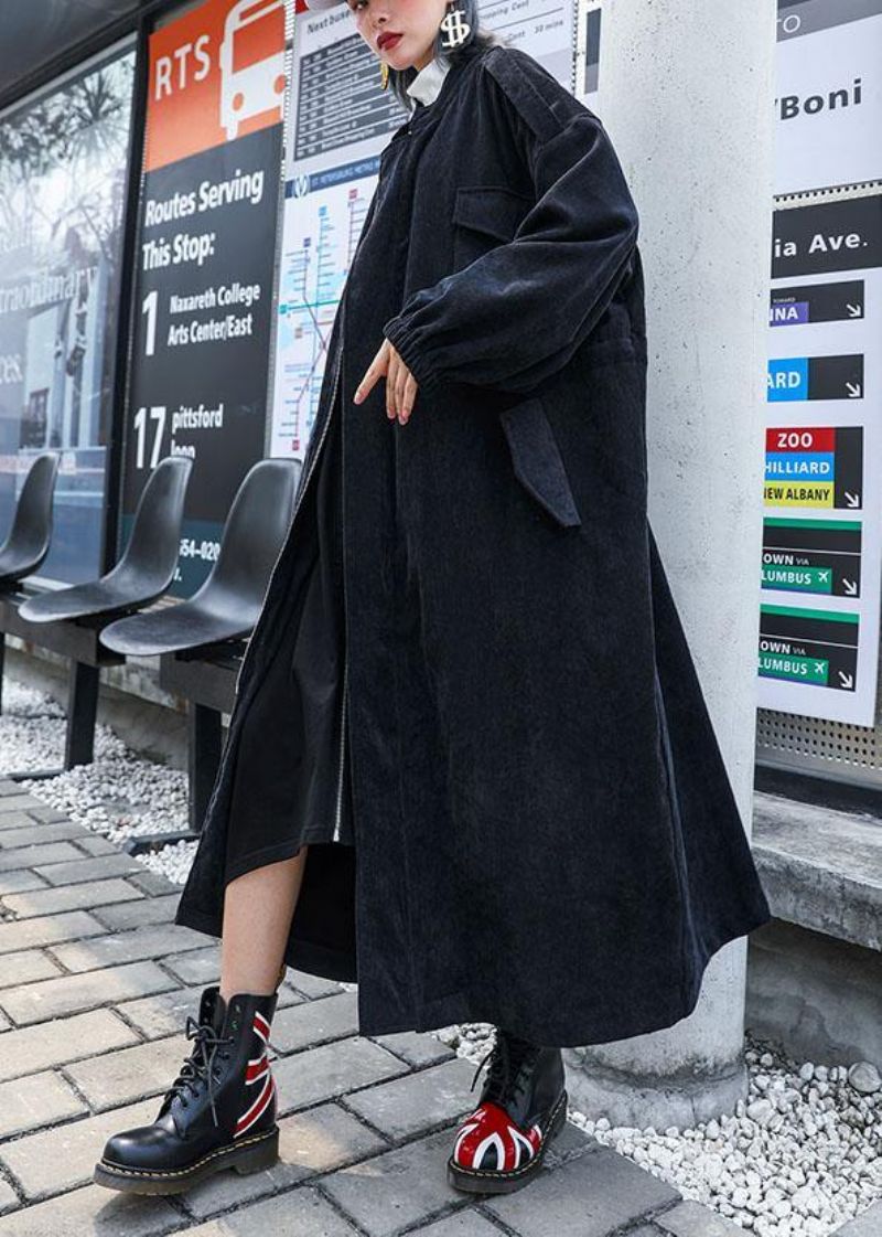 Organische Modejassen Met Ritssluiting Dames Zwart Grote Maten Kleding Uitloper Herfst - Rood