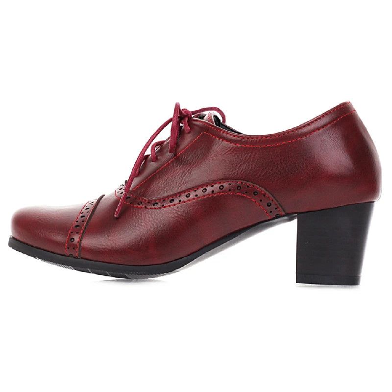 Dames Pumps Schoenen Klassiek Casual Western Oxford Party Kantoorschoenen Vrouw - Zwart