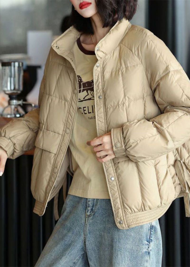 Beige Eendendons Canada Goose Jas Zijkant Open Oversized Winter - Dames donsjacks