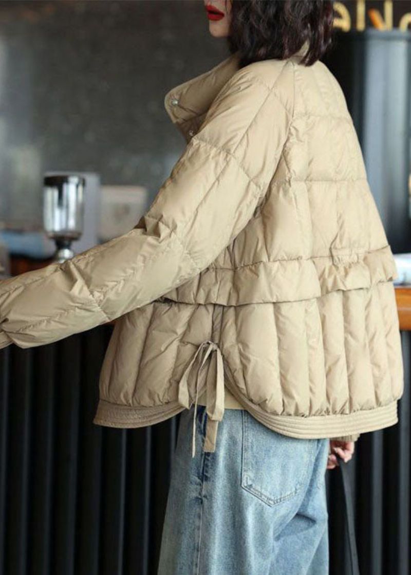 Beige Eendendons Canada Goose Jas Zijkant Open Oversized Winter - Dames donsjacks