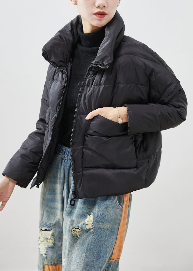 Dames Zwarte Oversized Zakken Eendendonsjassen Winter