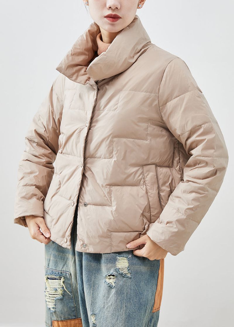 Kaki Eendendons Puffers Jassen Oversized Dikke Winter - Dames donsjacks