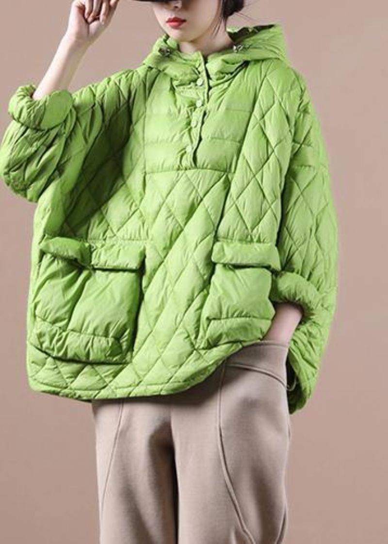 Winterkleding 2024 Groene Nieuwe Dames Losse Grote Katoenen Jas