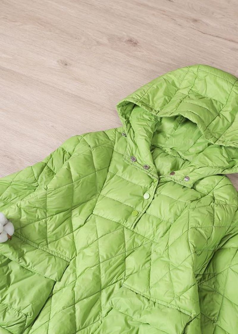 Winterkleding 2024 Groene Nieuwe Dames Losse Grote Katoenen Jas - Groen