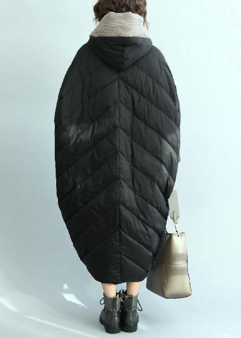 Zwarte Donsjas Winter Oversized Dames Parka Nieuwe Uitloper - Dames donsjacks