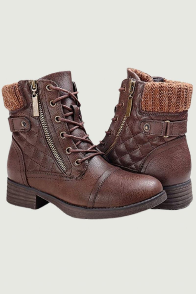 Winter Lether Martin Laarzen Dames Ronde Kop Plus Locomotief Pluche Outdoor Wandelschoenen Voor Warm