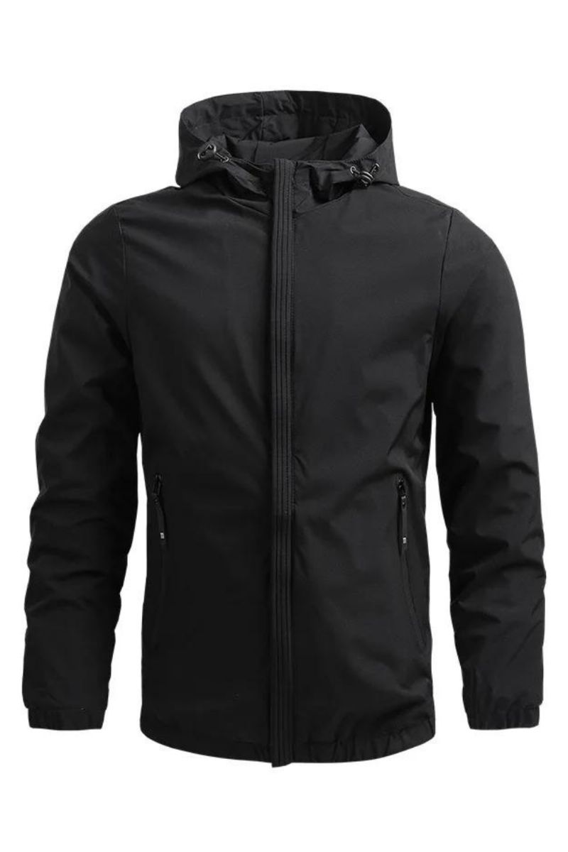 Capuchon Heren Effen Windjack Causale Varsity Jacket Campingjas Outdoor Bovenkleding