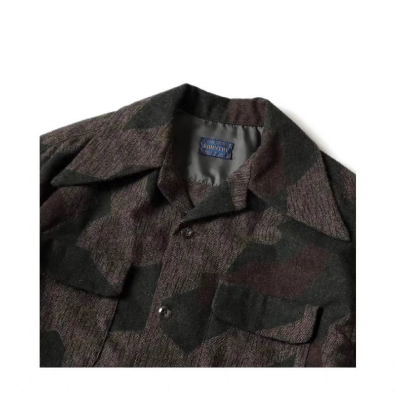 Heren Exclusieve Camo Militaire Casual Jas Van Hoge Kwaliteit - Groente