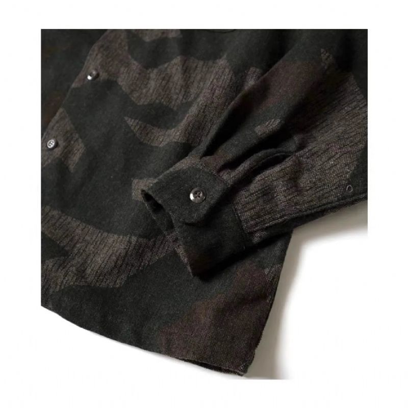 Heren Exclusieve Camo Militaire Casual Jas Van Hoge Kwaliteit - Groente