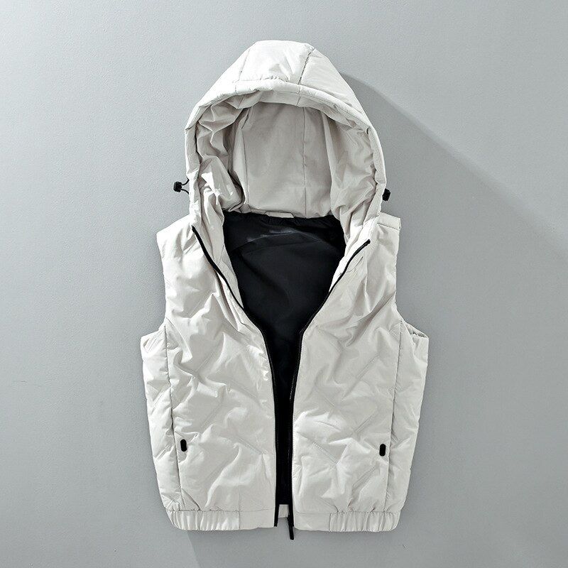 Heren Hoodie Vest Fleece Lichtgewicht Rits Fly Basic Comfortabel Zacht Jeugd Solid Casual Knap Outdoor - Licht Abrikoos