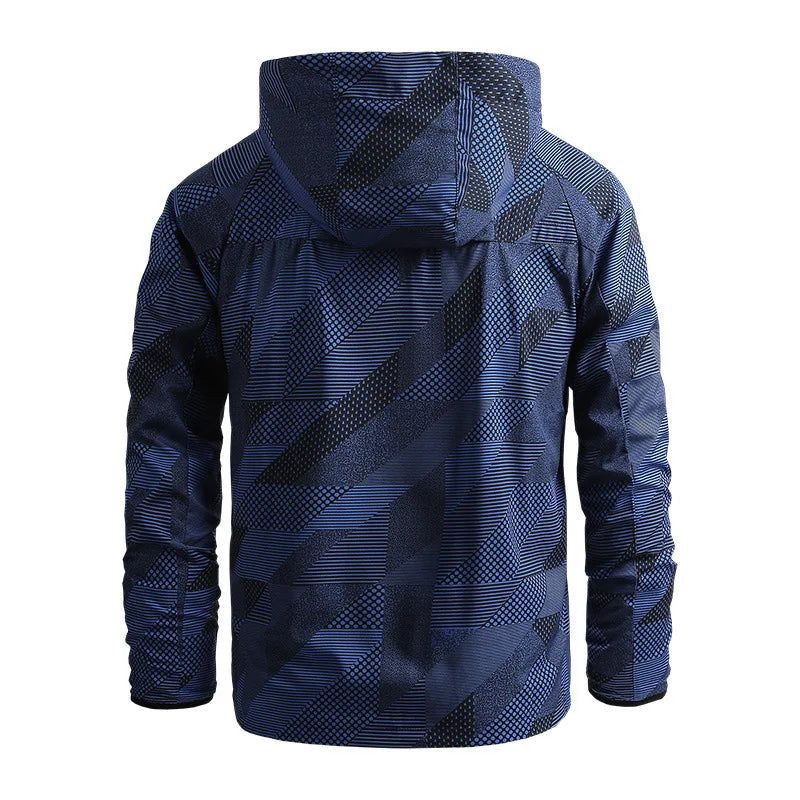 Heren Lente Herfst Jas Dun Casual Sneldrogend Windjack Buitensportjas - Blauw