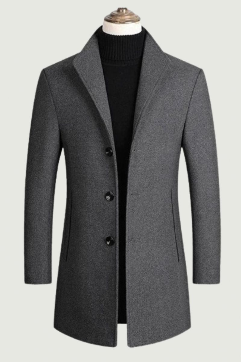 Heren Winterjassen Wolmixen Kasjmier Trenchcoats Business Casual Jassen