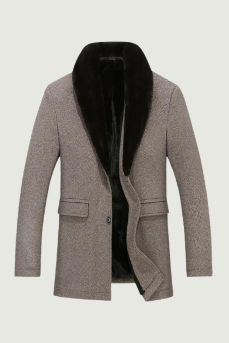 Heren Wollen Jas Winter Lange Jas Winterjas Herfst Wolmix Overjas Trenchcoat