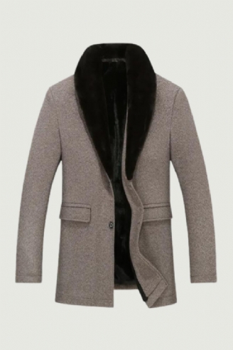 Heren Wollen Jas Winter Lange Jas Winterjas Herfst Wolmix Overjas Trenchcoat