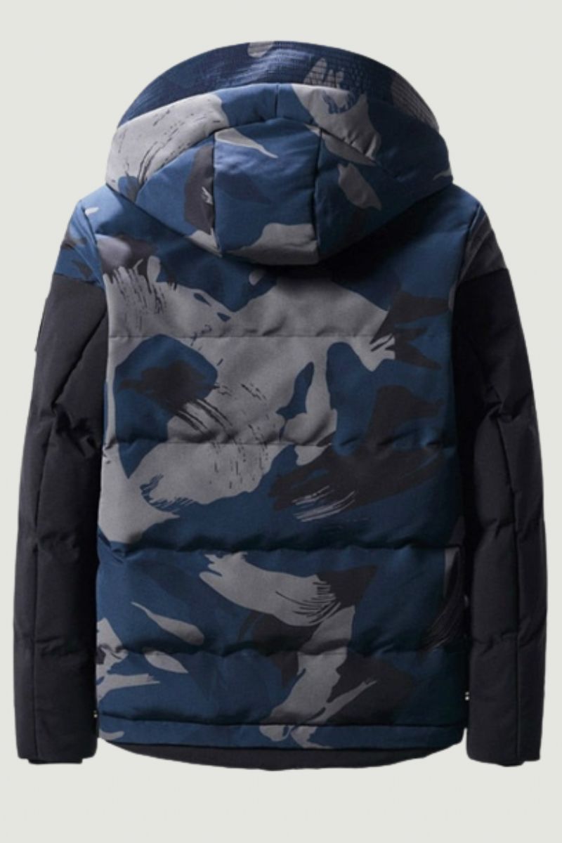 Herenjassen Winterjas Heren Slanke Militaire Camouflage Uitloper Warme Jas Topkleding Casual