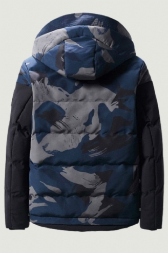 Herenjassen Winterjas Heren Slanke Militaire Camouflage Uitloper Warme Jas Topkleding Casual