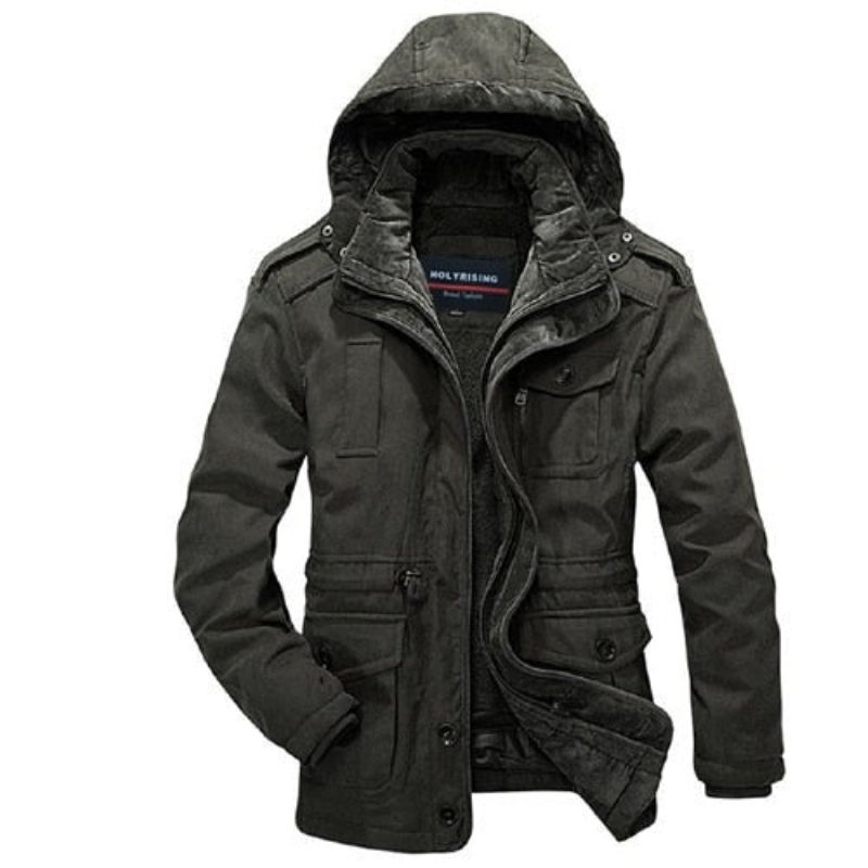 Herenparka's Tweedelige Katoenen Jassen Herenwinterjassen Warme Overjas Ademende Kleding - Blauw