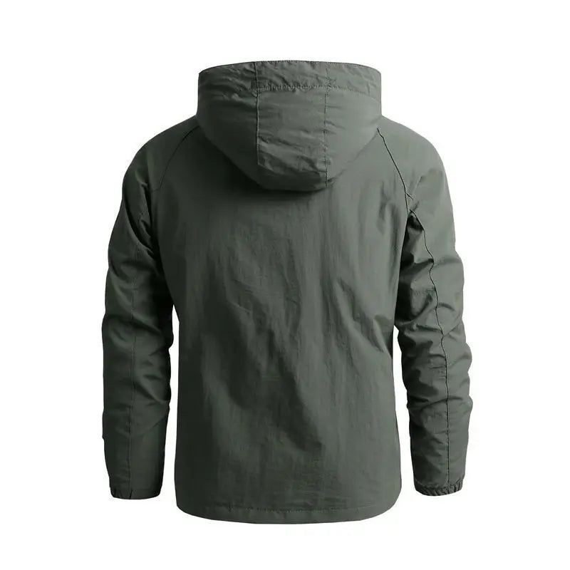 Herfst Casual Jas Heren Tactiek Militaire Jassen Outdoor Wandeljassen Waterdichte Capuchon - Kaki