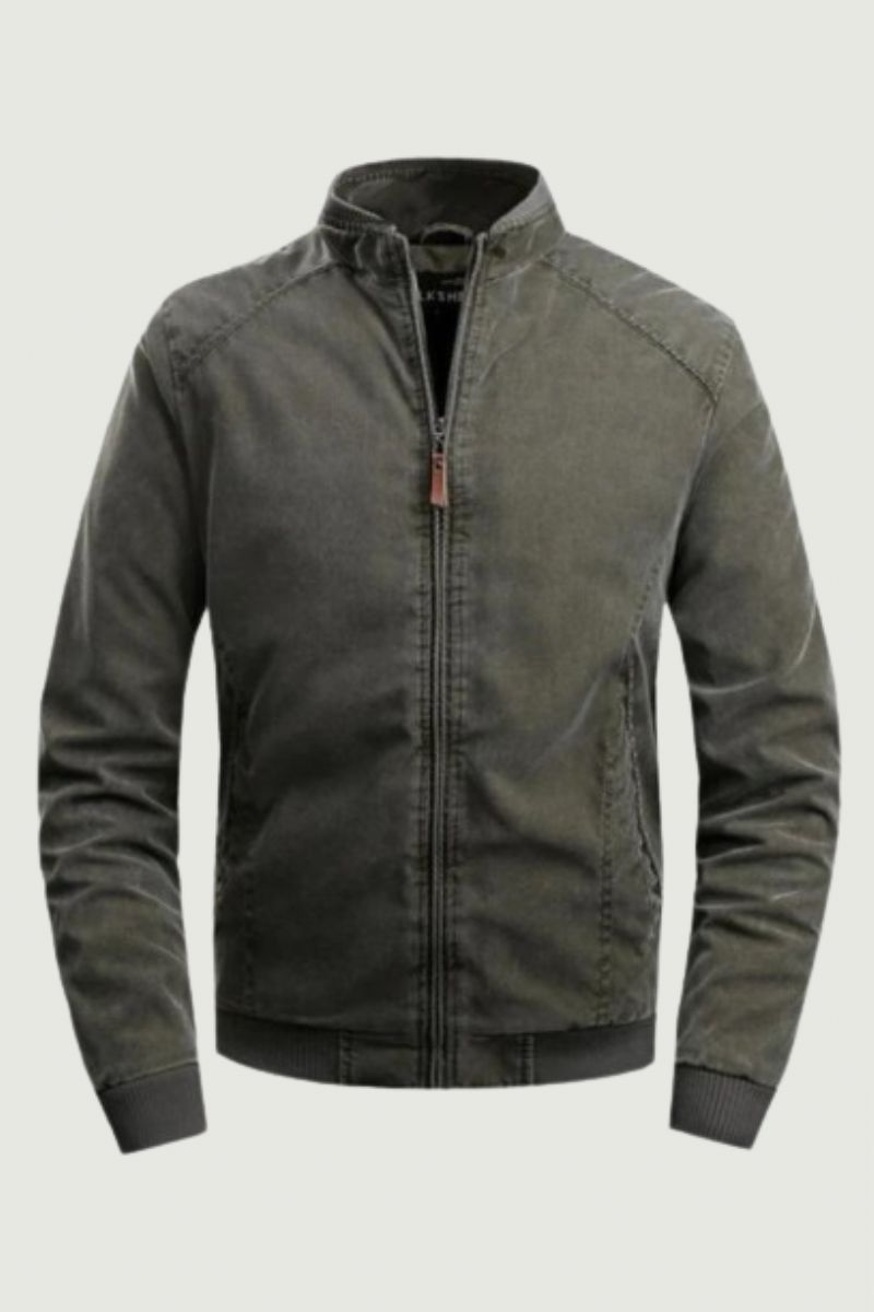 Herfst Militaire Jassen Heren Effen Opstaande Kraag Tactische Casual Dik Warm Windjack