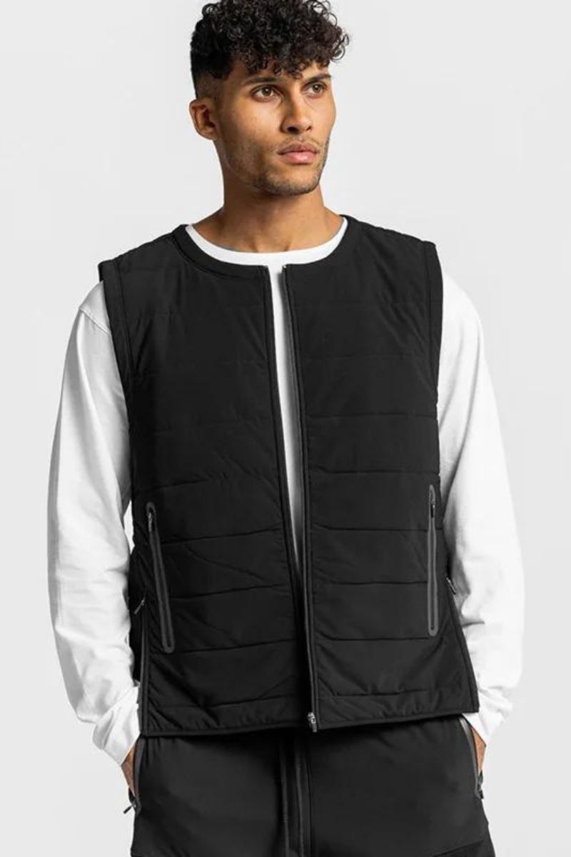 Herfst- En Winterherenvest Sportief Casual Herenjack Met Ronde Hals En Rits