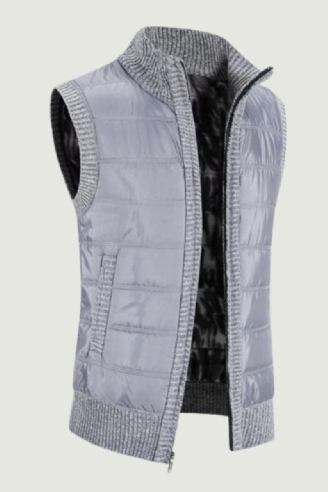 Herfst- En Winterkatoenen Herenjas Warm Bovenkledingvest Katoenen Vest Casual Mouwloos Jack