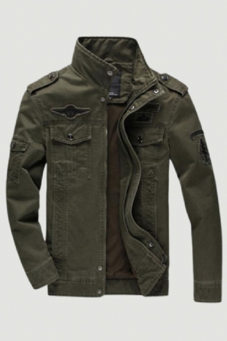 Leger Militaire Jas Heren Lente Herfst Katoen Gewassen Jas Multi-pocket Pilot Bommenwerper Tactische Vluchtjassen