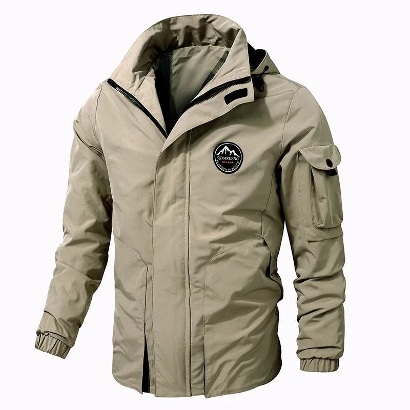 Lente Herfst Tactische Jas Heren Stevige Waterdichte Afneembare Jassen Met Capuchon Militaire Outdoor Windjack - Legergroen