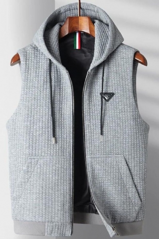 Vest Heren Trend Hoodie Wear-versie Van Het Mouwloos Met Capuchon Casual