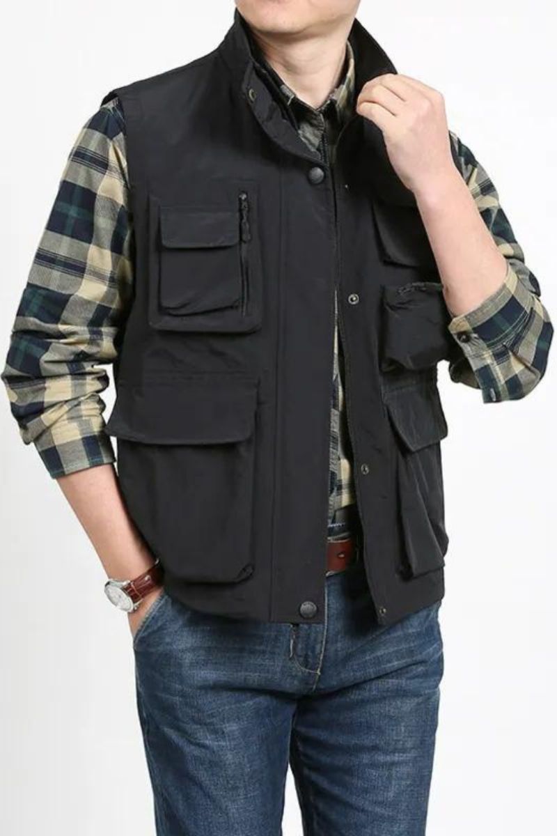 Vest Zomer Lente Kleding Mannen Tactische Militaire Herenkleding Mouwloze Jas Man Multi-pocket Jassen