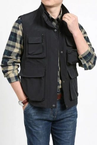 Vest Zomer Lente Kleding Mannen Tactische Militaire Herenkleding Mouwloze Jas Man Multi-pocket Jassen