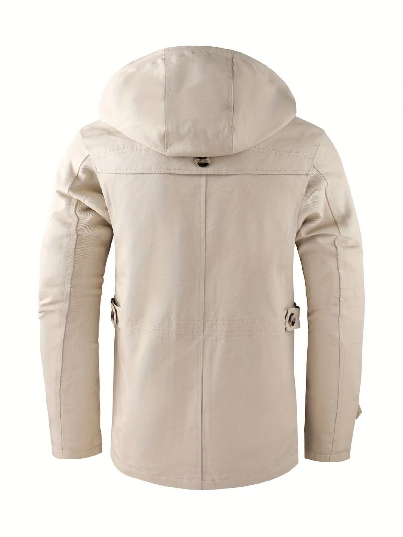 Vintage Winterkleding Voor Herenjassen Herenparka's Jas Down Light Parka Mannelijke Heren Koud - Beige