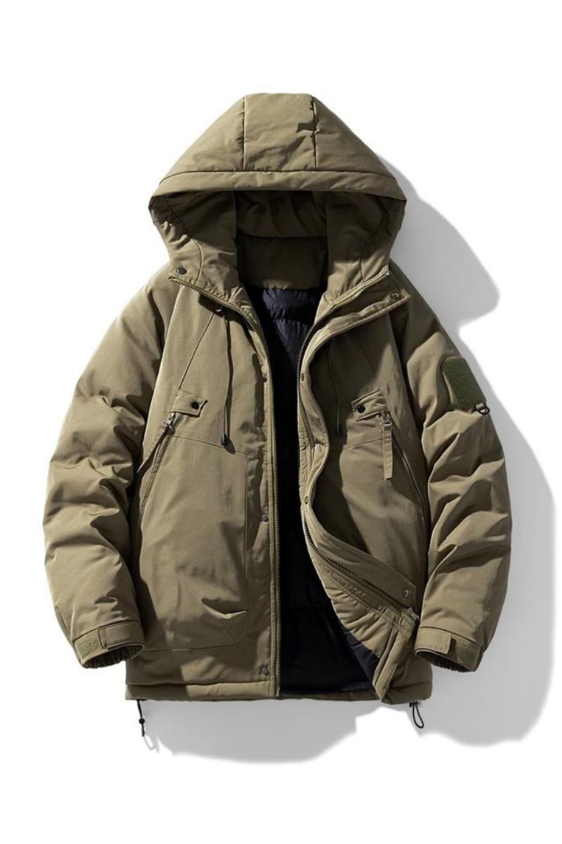 Warme Parka's Met Capuchon Hoge Kwaliteit Heren Losse Stijl Winterjassen Cargo Jassen Windjack Winter Buitenjassen