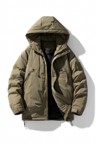 Warme Parka's Met Capuchon Hoge Kwaliteit Heren Losse Stijl Winterjassen Cargo Jassen Windjack Winter Buitenjassen