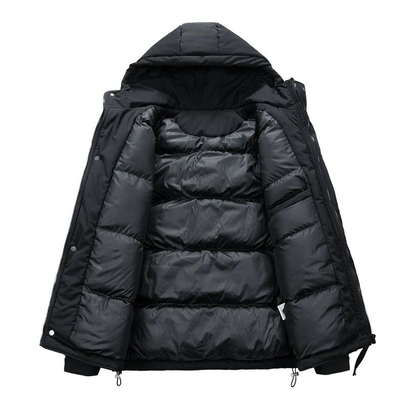 Warme Parka's Met Capuchon Hoge Kwaliteit Heren Losse Stijl Winterjassen Cargo Jassen Windjack Winter Buitenjassen - Groen