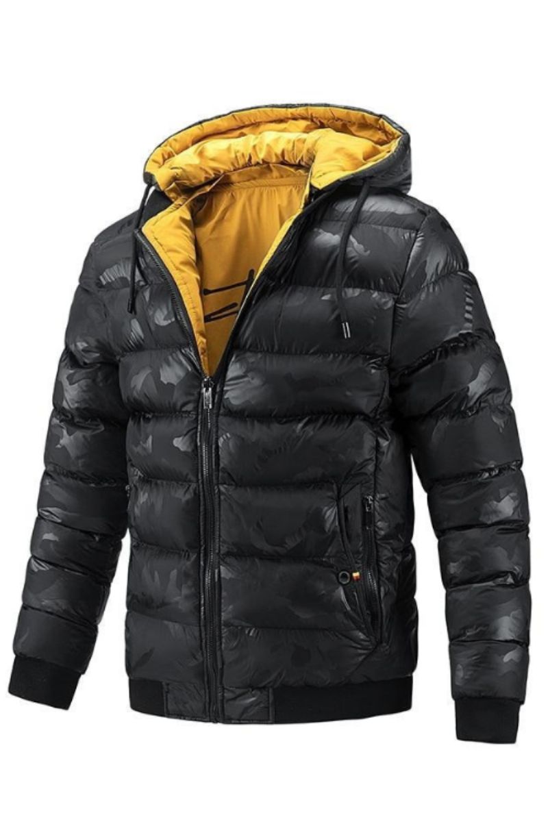 Winter Heren Thermische Jassen Nieuwe Mannen Katoen Dikke Warme Hoodies Casual Outdoor Beide Side Wear Herenkleding