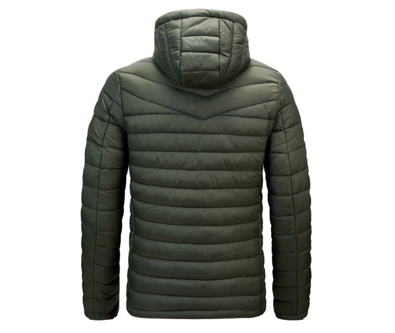 Winter Herenjas Mannelijk Ultralicht Dons Warme Parka's Jassen Casual Uitloper Thermische Met Capuchon Herenkleding - Geel