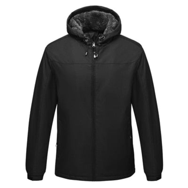 Winter Herensportjack Casual Outdoor Windjack Thermische Jassen Met Capuchon Fleece Warme Herenkleding - Hemelsblauw