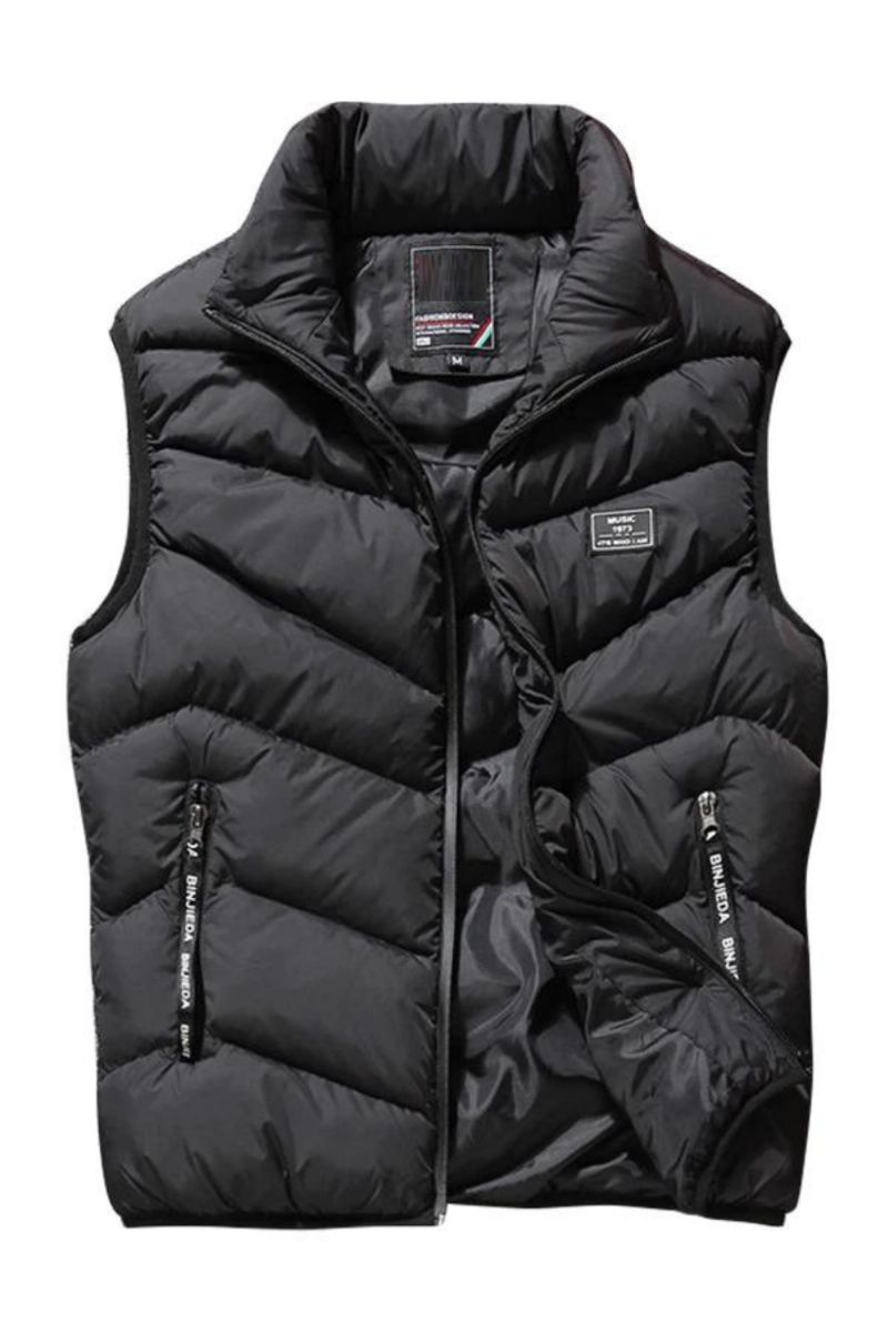 Winter Mannen Gewatteerde Vest Jassen Casual Outdoor Dikke Warme Windjack Mouwloze Jacht Werkkleding Vesten Mannelijke Kleding