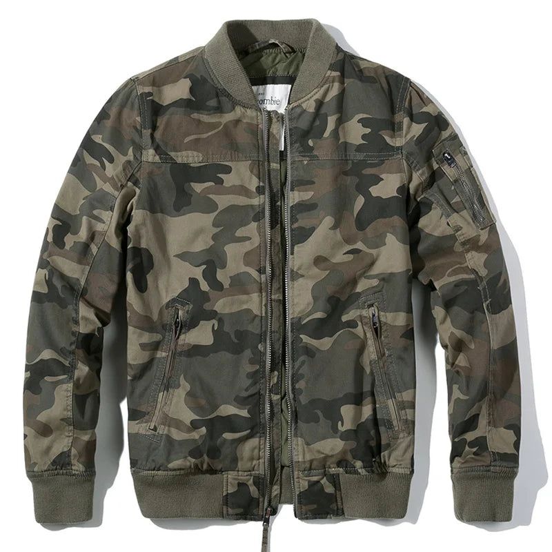 Winter Militaire Jas Heren Katoenfleece Camouflage Tactische Jassen Causale Losse Groene Dikke Jas - Groen