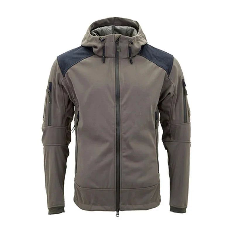 Winter Soft Shell Tactische Jas Heren Fleece Militaire Gevechtsjassen Met Capuchon Buiten - Leger Groen