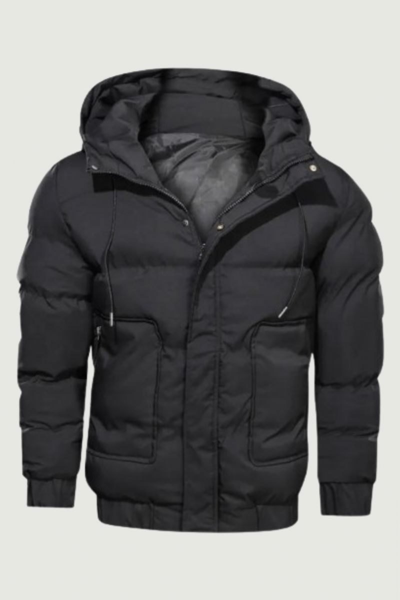 Winterjas Parka's Heren Effen Capuchon Rits Dikker Warme Jassen Waterdichte Herenparka's En