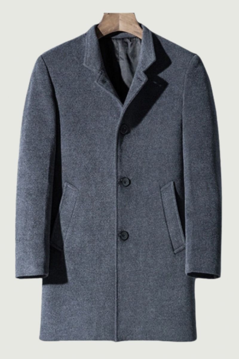 Winterwollen Jas Heren Lange Delen Wollen Jassen Kasjmier Jas Luxe Trenchcoat Winter