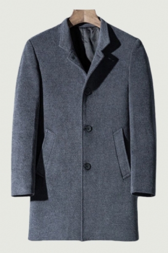 Winterwollen Jas Heren Lange Delen Wollen Jassen Kasjmier Jas Luxe Trenchcoat Winter