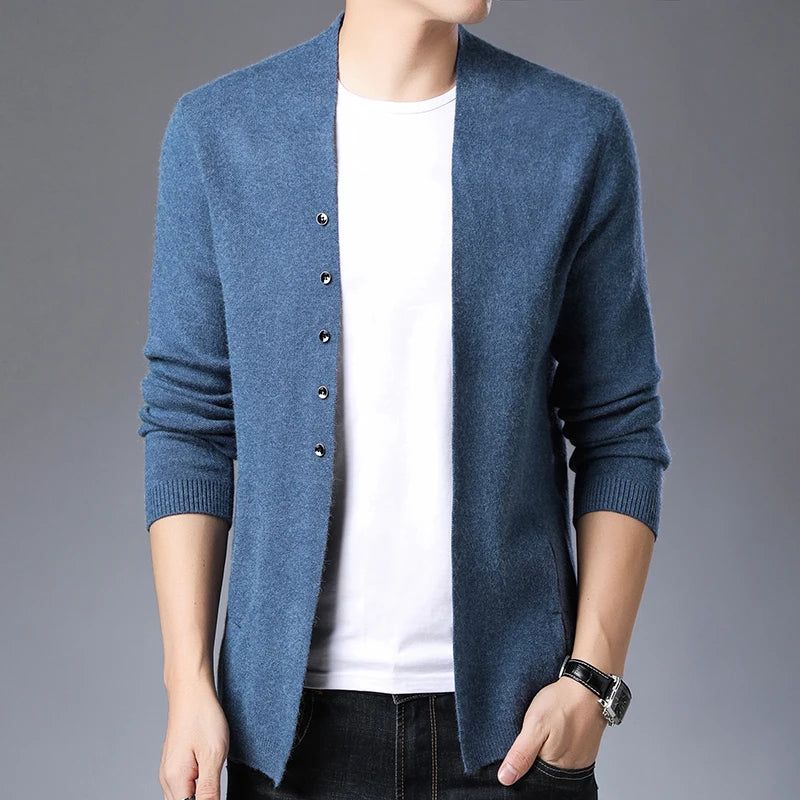 Heren Vest Jassen Streetwear Trend Windjack Herfst Overjas Casual Trui Jas Herenkleding - Zwart